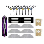 11PCS for S8+ Plus/ Clien T24/Thinkair Rv50 Pro Placement Parts Accessories Main Side Brush Filter Mop Dust Bag