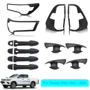 Headlight Tail Light Door Handle Bowl Insert Covers Trim for Toyota Hilux 2021+ (for: Toyota)