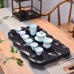 實木茶盤瀝水儲水式托盤實木質實木茶盤家用簡約茶車嵌入式竹托盤