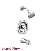 Moen 82603 Tub & Shower Adler | 1-Handle 4-Spray Tub & Shower Faucet with Valve