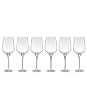 Lenox Set of 6 Tuscany Classics Angled Optic Wine Glasses