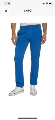 BNWT Robert Graham Sparks Pants Trousers Light Blue, Size 38, perfect fit Chino