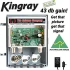 Kingray MHW43FS 43dB Masthead TV Amplifier with power supply and f connectors A1