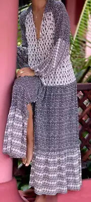 NWT TIGERLILY LADIES SHANGRI-LA FERN MIDI - MAXI DRESS SIZE AU 8 RRP $259