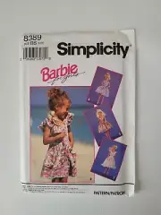 Simplicity Barbie for Girls Children's Clothing Pattern #8389
