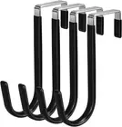 4 PCS Over The Door Hooks Heavy Duty Scratch-Resistant for Clothes & Towels