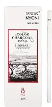 white charcoal pen sketch painting sketch 8 charcoal pens, high gloss charcoal pen
