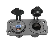 12v Usb Type-c And Qc3.0 Car Usb Port Outlet Charger Socket Charging Port For Car Marine Boat Usb C