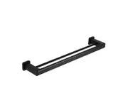 Robert Double Towel Rail - 800mm (Black)