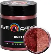 Eye Candy Pigments Premium Red Mica Powder - Rusty (25gr) - for Epoxy, Resin, Soap, Paint, Woodworking, Acrylic Pouring, Bath Bombs, Fishing Lures - DIY Arts and Crafts Additive