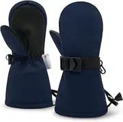 [Olreco] Toddler Snow Gloves Toddler Mittens Kids Waterproof Gloves Thinsulate Toddler Winter Gloves Baby Gloves for Boys Girls