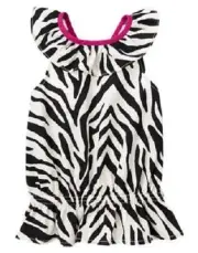 Gymboree Girl Size 4 Wild for Zebra Black & White Sleeveless Shirt Top NEW