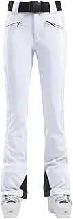 [GSOU SNOW] Womens Ski Pants Slim Fit Waterproof Insulated Snow Pants Flared Winter Outdoor Hiking Warm