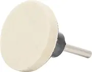 20Pcs 2 inch Compressed Artificial Wool Fabric Qc Disc Polishing Buffing Pads Wheels with 1Pcs 2 inch Disc Pad Holder with 1/4inch Shank Perfect for Polishing and Buffing