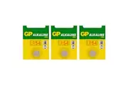 3pc GP LR54 A89 Alkaline 45MAH 1.5V Battery Button Cell Coin f Hearing Aids Toys