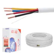 250ft Speaker Cable CL2 Rated 16AWG In-Wall 16/4 Stereo Audio Indoor Wire White