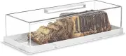 Rectangular Cake Tray, Cake Plate Dish with Lucite Display Cover Lid, Dessert Ho