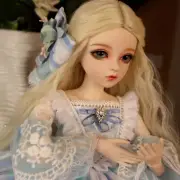 24" BJD Doll 1/3 Ball Jointed Girl Gift + Free Face Make Up Eyes Wig Clothes New