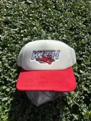 Kith For KIDS Sesame Street Elmo Nolan Trucker Hat 2024 NEW Sandrift Red Size OS
