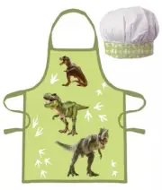 Kids Dinosaur Apron and Chef Hat
