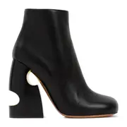 [Off White] Off White-Black Pop Bulky Nappa Ankle Boot-Donna 36 IT