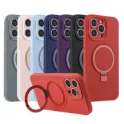 Silicone Case for iPhone 16 15 14 Plus 13 12 11 Pro Max Magnetic Charging Cover