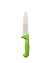 Diekensen Butchers Straight 10" Slicing Knife 25cm Wide Blade Back Blade Green