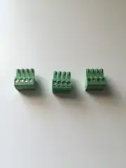 Set Of (3) 4 Pin Terminal Block Connector - Crestron, Speakercraft, B&K, AMX