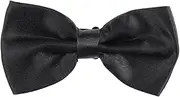 [Holibanna] Black Tie Prime Men's Bow Tie Adjustable Wedding Bow Tie Set Black Bowknot Ties Polyester Silk Bowknot Ties for Men