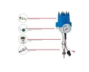 FORD WINDSOR 289 302 READY TO RUN PRO BILLET BLUE CAP ELECTRONIC DISTRIBUTOR