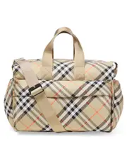 [Burberry Kids] Burberry Kids Burberry Check canvas changing bag One Size beige