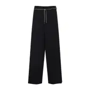 [Dries Van Noten] Dries Van Noten-Wide Leg Nero-Uomo 46 IT