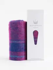 Masterweave Windermere Alpaca Scarf - Royal Fuchsia Check