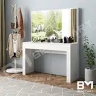 Dressing Table Large Mirror Makeup Vanity Organiser Cabinet 3 Drawers White