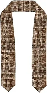 [SKKNT] Wine Cork Print Graduation Shawl Stole For Academic Commencements Honor Sash Congratulations Gift