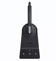 Yealink WH64 Mono UC DECT Wireless Headset, DECT & Bluetooth Wireless Technology, 3-Mic Noise Cancellation, UC Certified, Charging Stands
