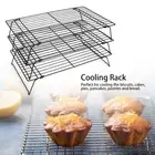 Three Layers Nonstick Cooling Rack Grid Baking Tray Kitchen Bread Cake Rack Past