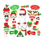 Christmas Party Photo Booth Props 32pk