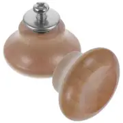 2 Pcs Lid Handle Pan Knob Wood Replacement Wooden Knobs for Pot Lids