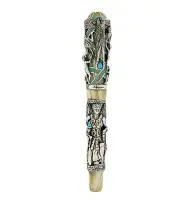 Montegrappa My Guardian Angel Sterling Silver Fountain Pen Fine Nib