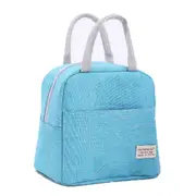 2Pcs Lunch Box for Keep Food Warm Bento Box Storage Insulation Zip Carrier Solid Color Snacks Container Cooler Pouch Office School