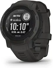 Garmin Instinct® 2 Solar – Rugged GPS Smartwatch, Graphite, 45mm