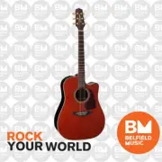 Takamine P5DC-WB Pro Series 5 Acoustic Guitar Dreadnought Whiskey Brown Pickup