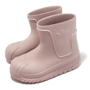 【adidas 愛迪達】雨鞋 Adifom Superstar Boot W 女鞋 粉 厚底 膠鞋 貝殼頭 三葉草 愛迪達(ID4280)