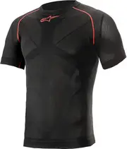 Alpinestars Ride Tech V2, functional shirt short sleeve , color: Black/Red , size: XXL