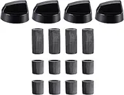 Stove Knob - 4PC Replacements | Top Control Knobs | Switch | Universal Controls | Accessories | Thermostat Button for Kitchen Cookers