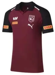 QLD Maroons 2024 NRL Mens Maroon Team Polo Shirt Sizes S-5XL BNWT