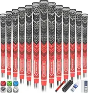 Gowolf Golf Grip Cord Rubber Multi-compound Golf Driver Irons Club Choose 13 Grips with 15pcs Tapes Or Full Kit choose one