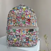 Lesportsac x tokidoki Rainbow Backpack Bookbag Tote Kawaii Mozzarella Donutella