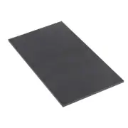 Expanded PVC Plastic Sheet 516" Thick, 11"x17" Rigid Foam Sheet Black 1Pcs